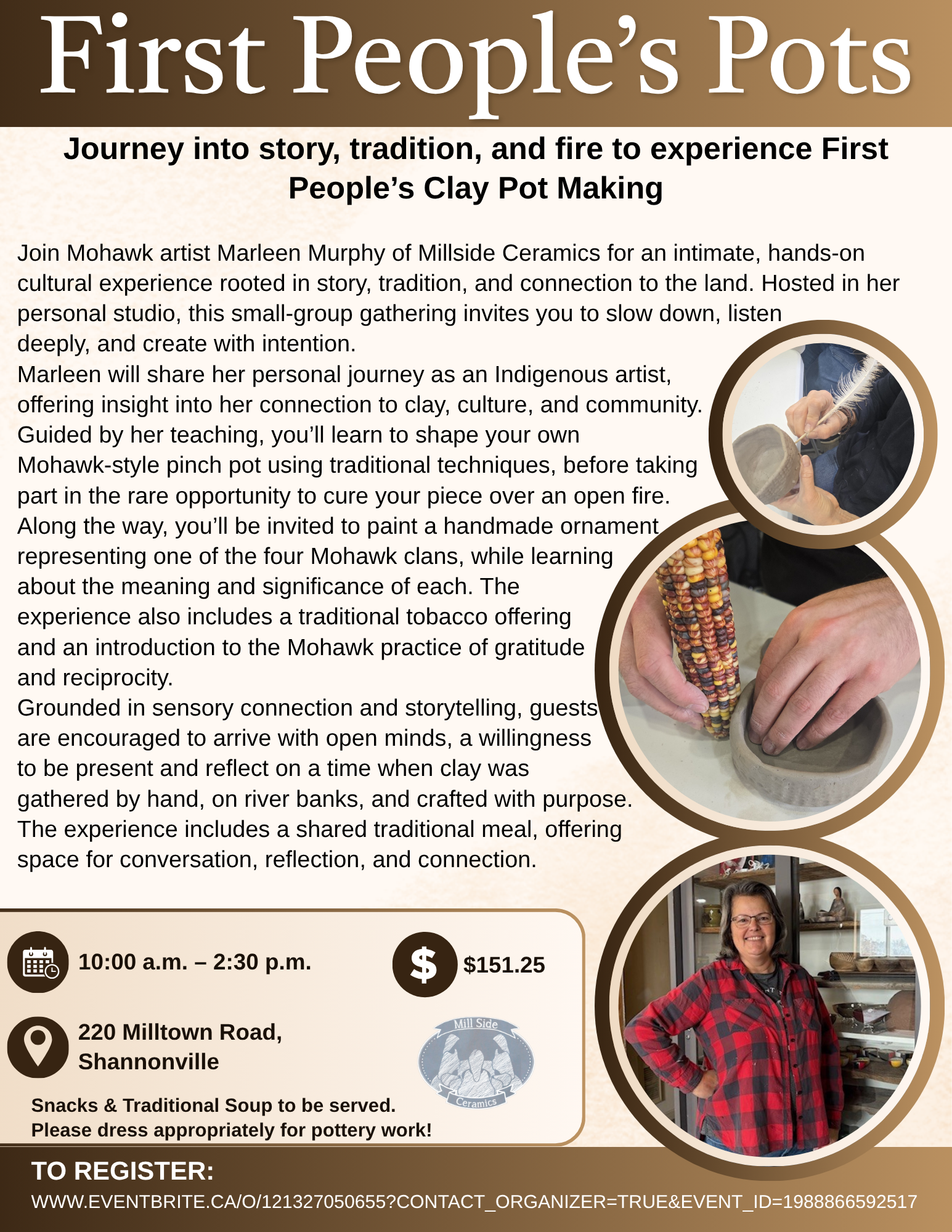 MIllside Ceramics, studio tour, workshops